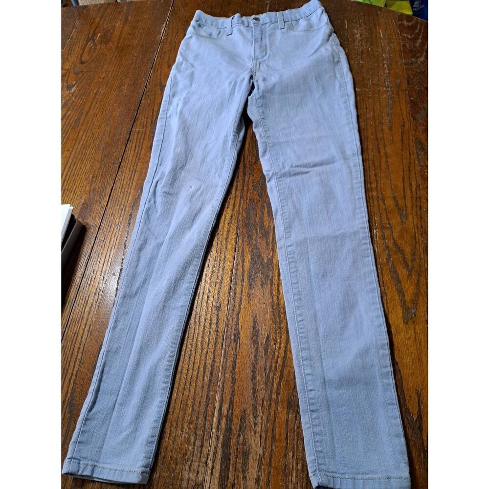 Size 7 Encore Jeans Light Wash Stretch Denim Blue Jeans Mid Rise